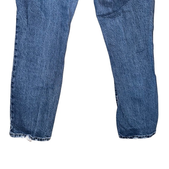 GOOD AMERICAN Good Icon Straight Leg Cropped Denim Jeans Blue Plus Size 14/32 - Picture 6 of 11